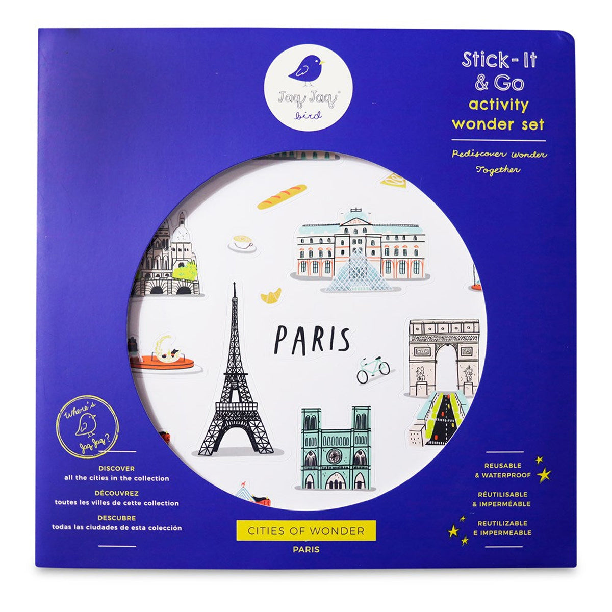 Jaq Jaq Bird Cities of Wonder Stick It & Go Activity Set