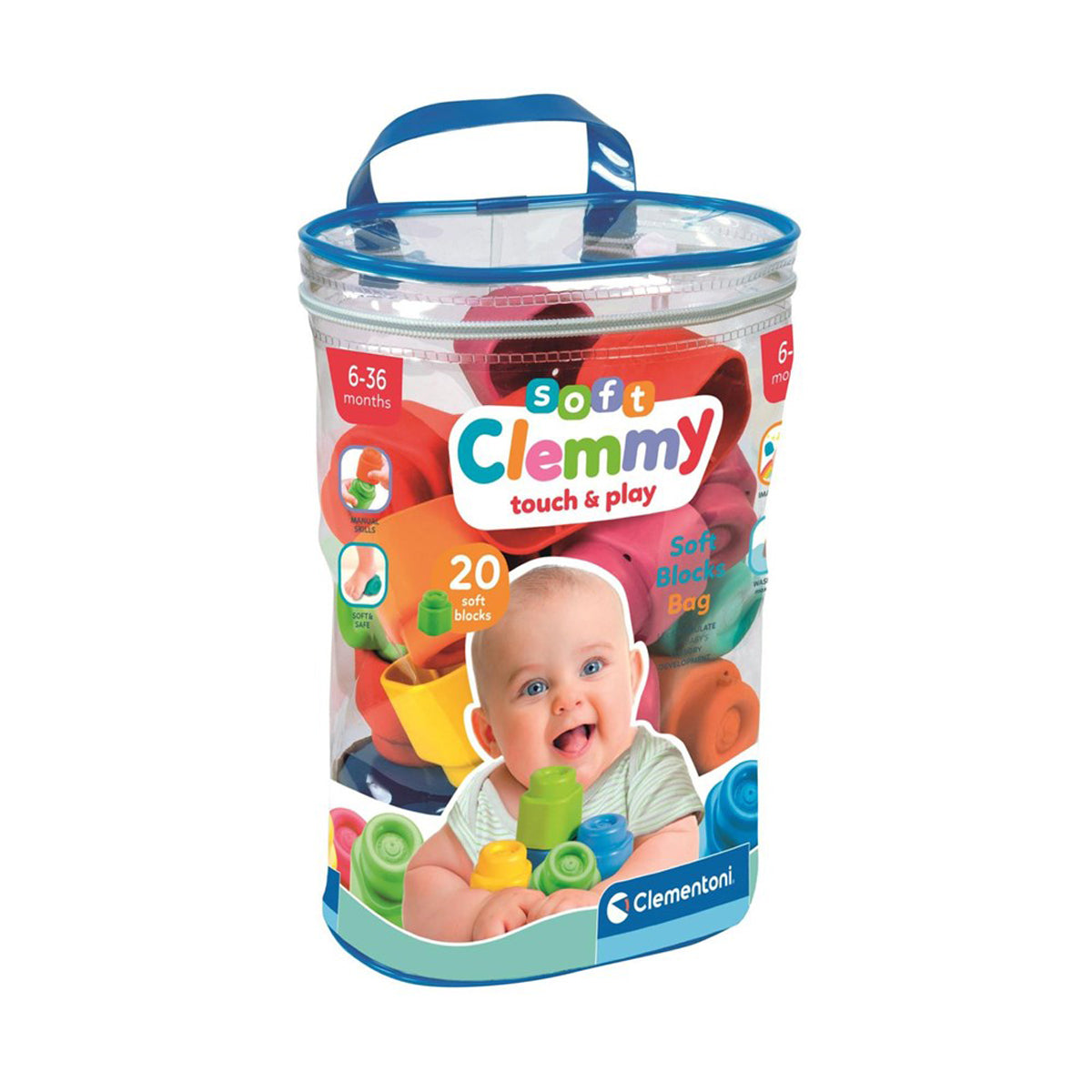 Clementoni Soft Clemmy Soft Blocks 20pcs