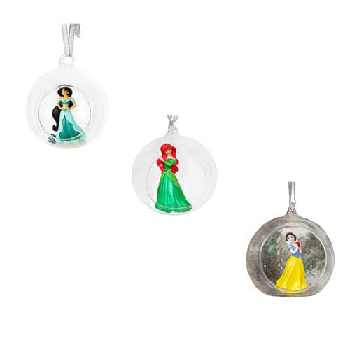 Disney prinsesse julekugle i 3d glas