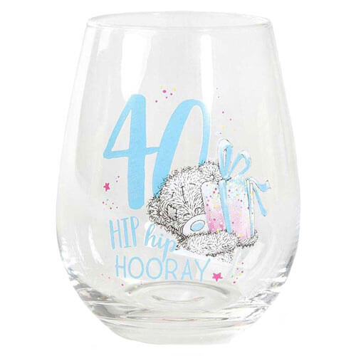 Me to You 40 Hip Hip Hooray Stemless Wine Glass