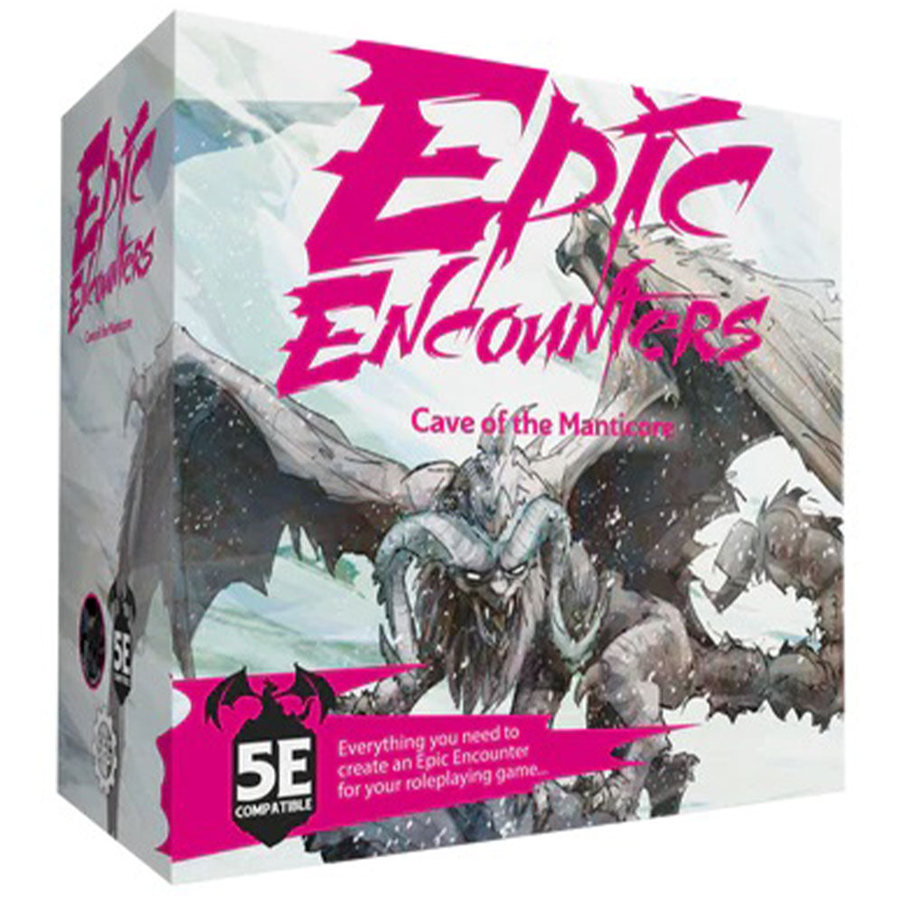 Epic Encounters Cave of the Manticore RPG Miniature Set