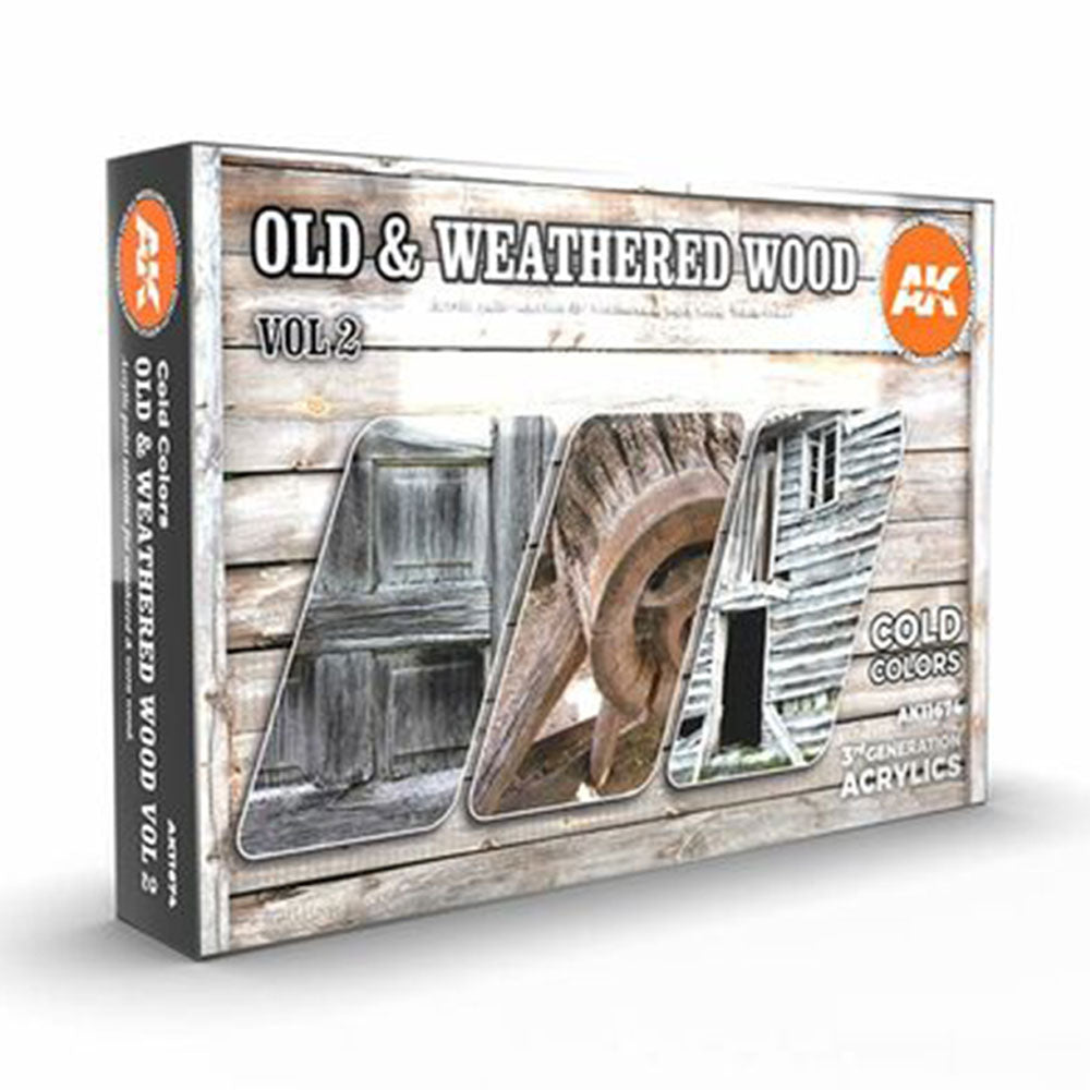 Ak Interactive 3Gen Old and Weathered Wood Volume 2 Set