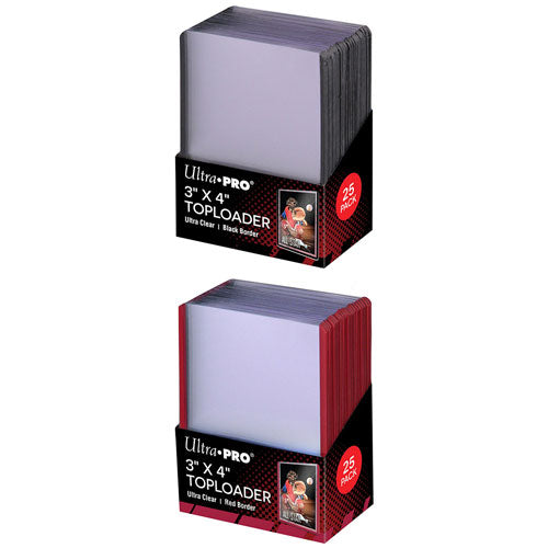 Ultra Pro Coloured Border Toploader Card Holder 25pcs (3x4in)