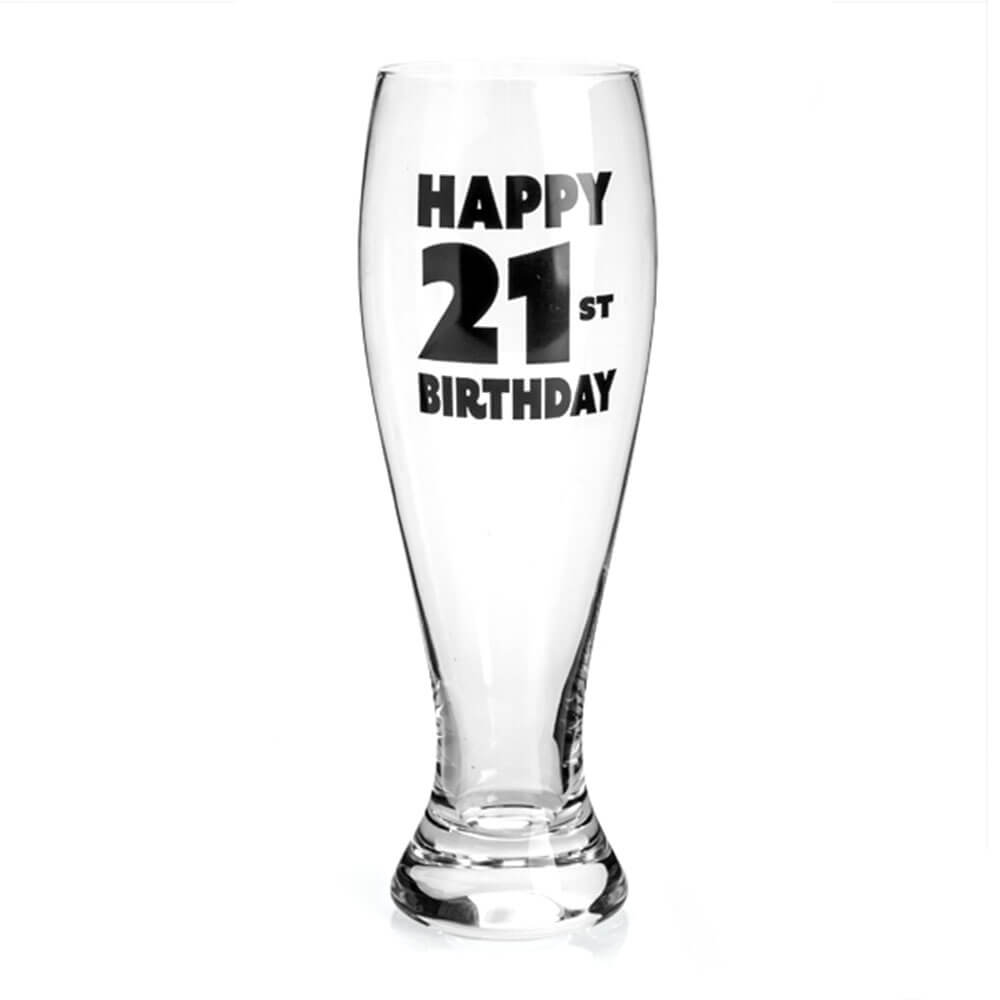 Happy Birthday Pilsner Glass