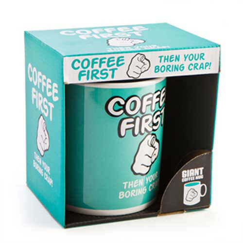 Coffee First Giant Coffee Mug