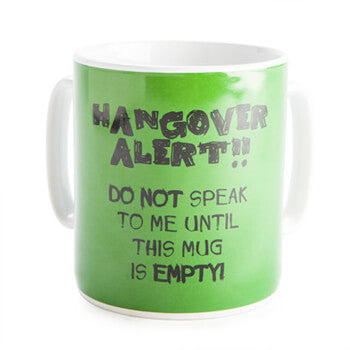 Hangover Alert Double Handled Mug