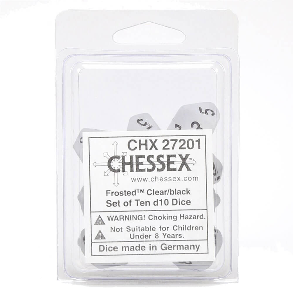  Chessex D10 Polyedrisches 10-teiliges mattiertes Set
