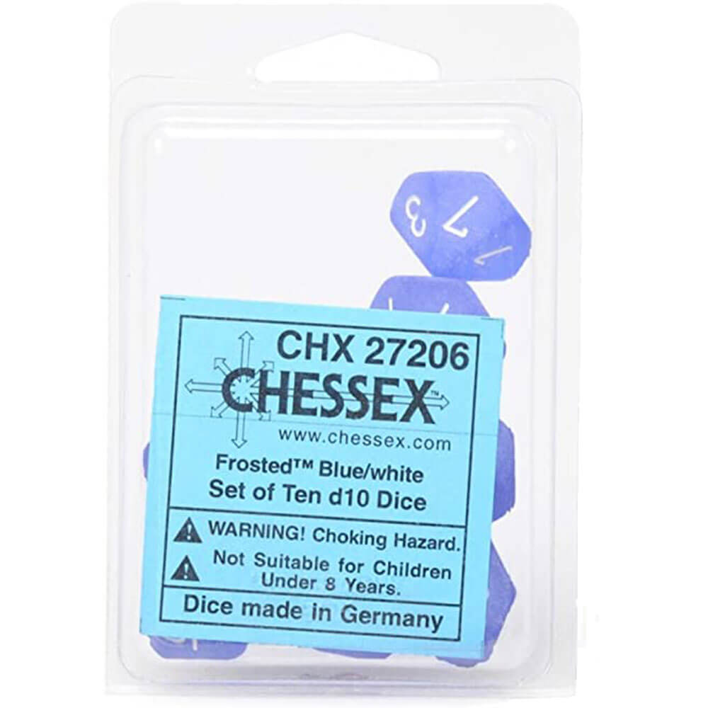  Chessex D10 Polyedrisches 10-teiliges mattiertes Set