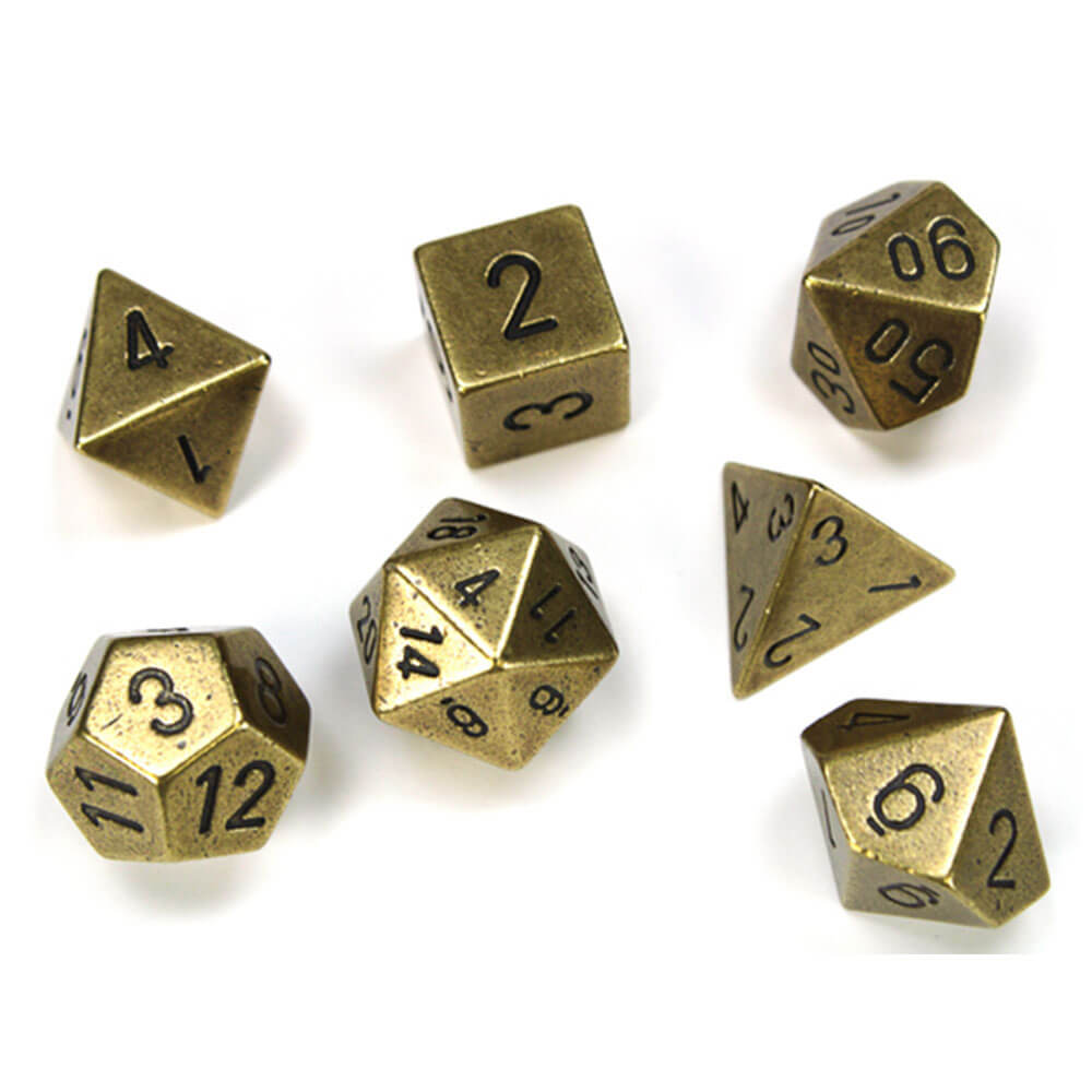 Chessex Polyhedral 7-Die Metal Set