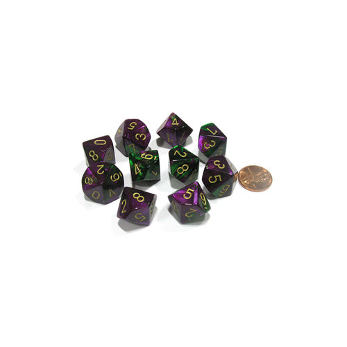 Chessex D10 Polyhedral Dice (Pack of 10)