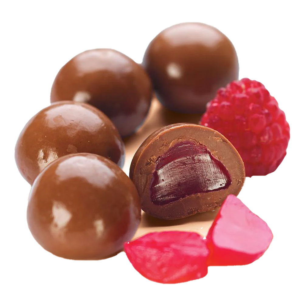 Premium-Milchschokoladen-Himbeeren
