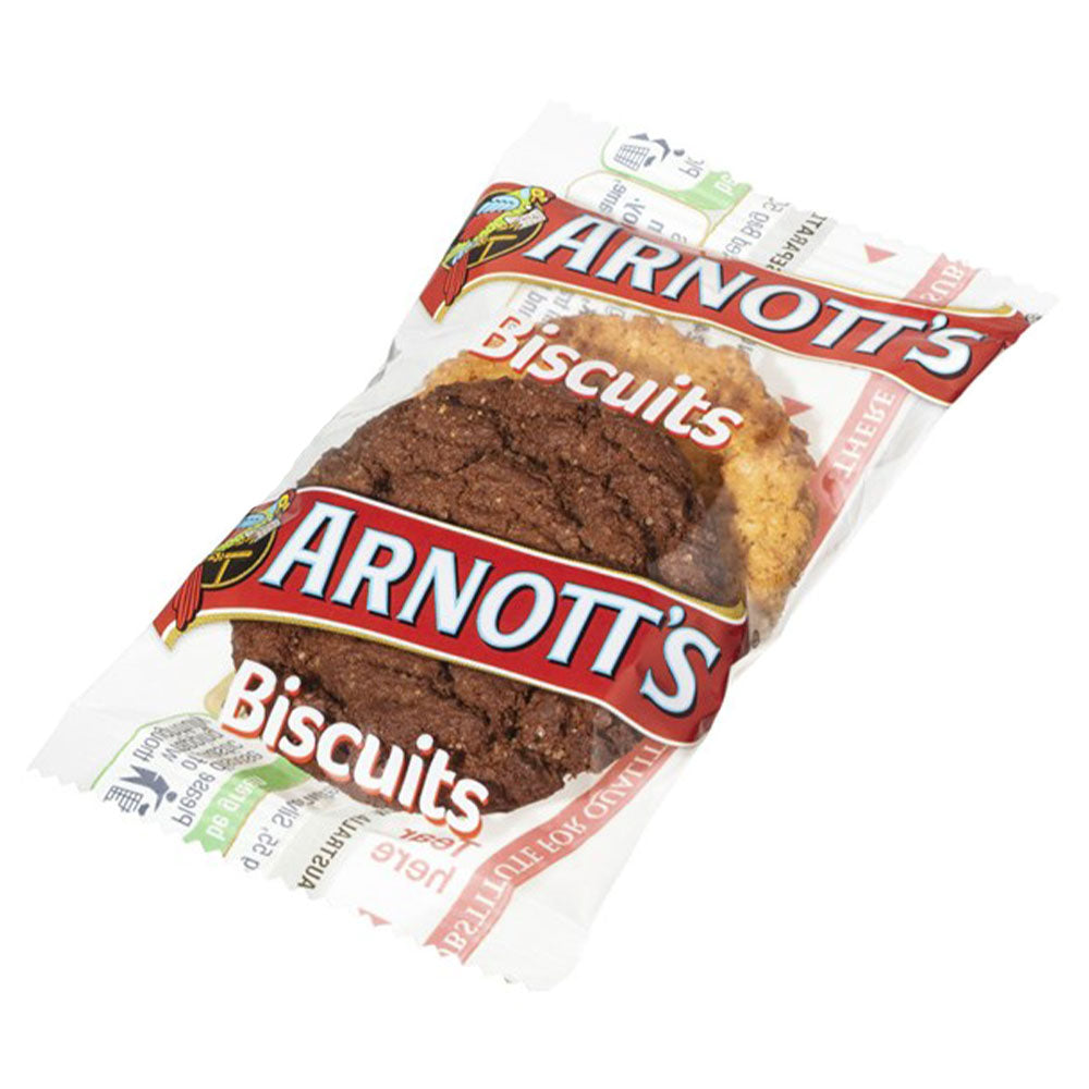 Porciones de Arnotts Butternut Snap y Chocolate Ripple