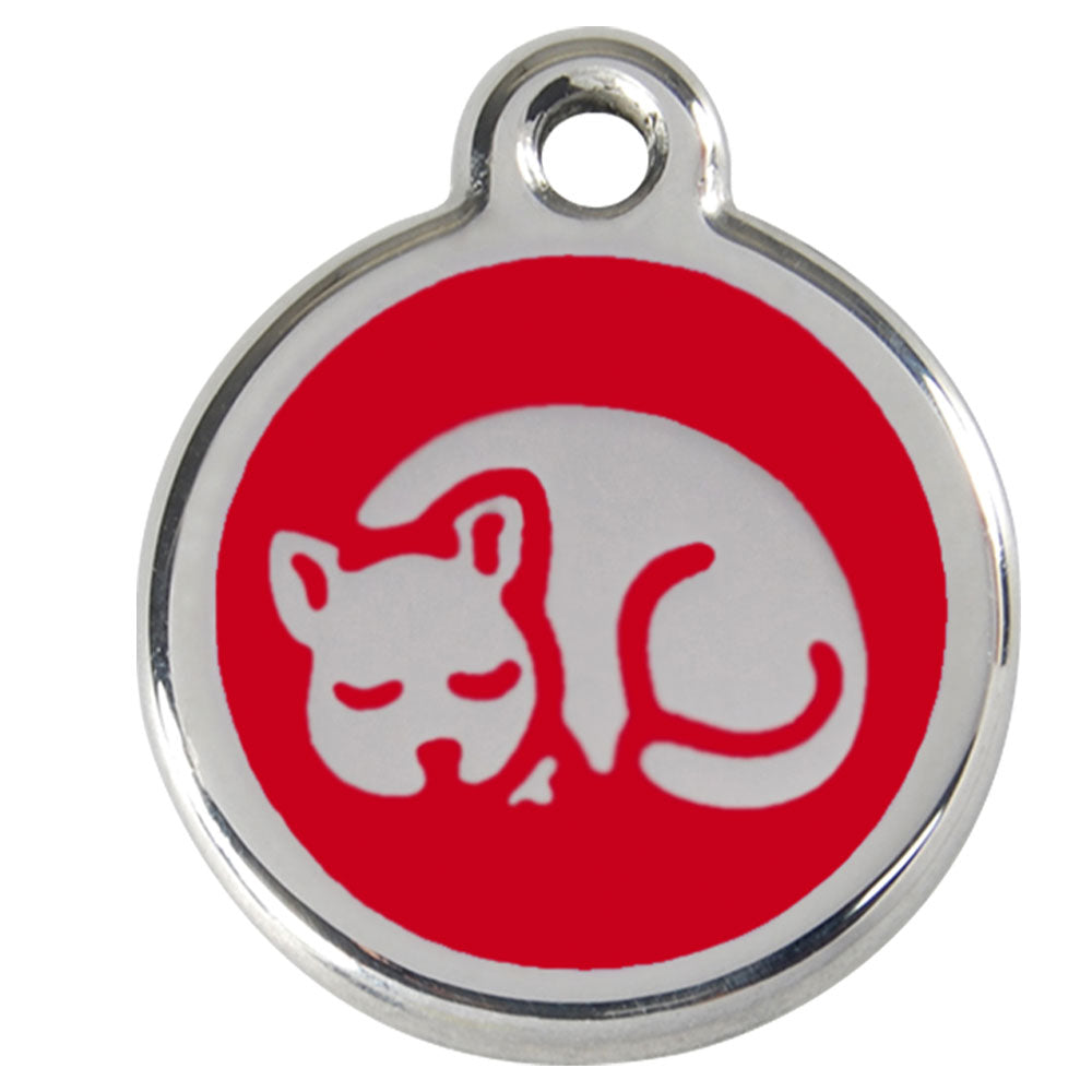 Emaille-Katzenmarken aus Edelstahl für Kätzchen (klein)