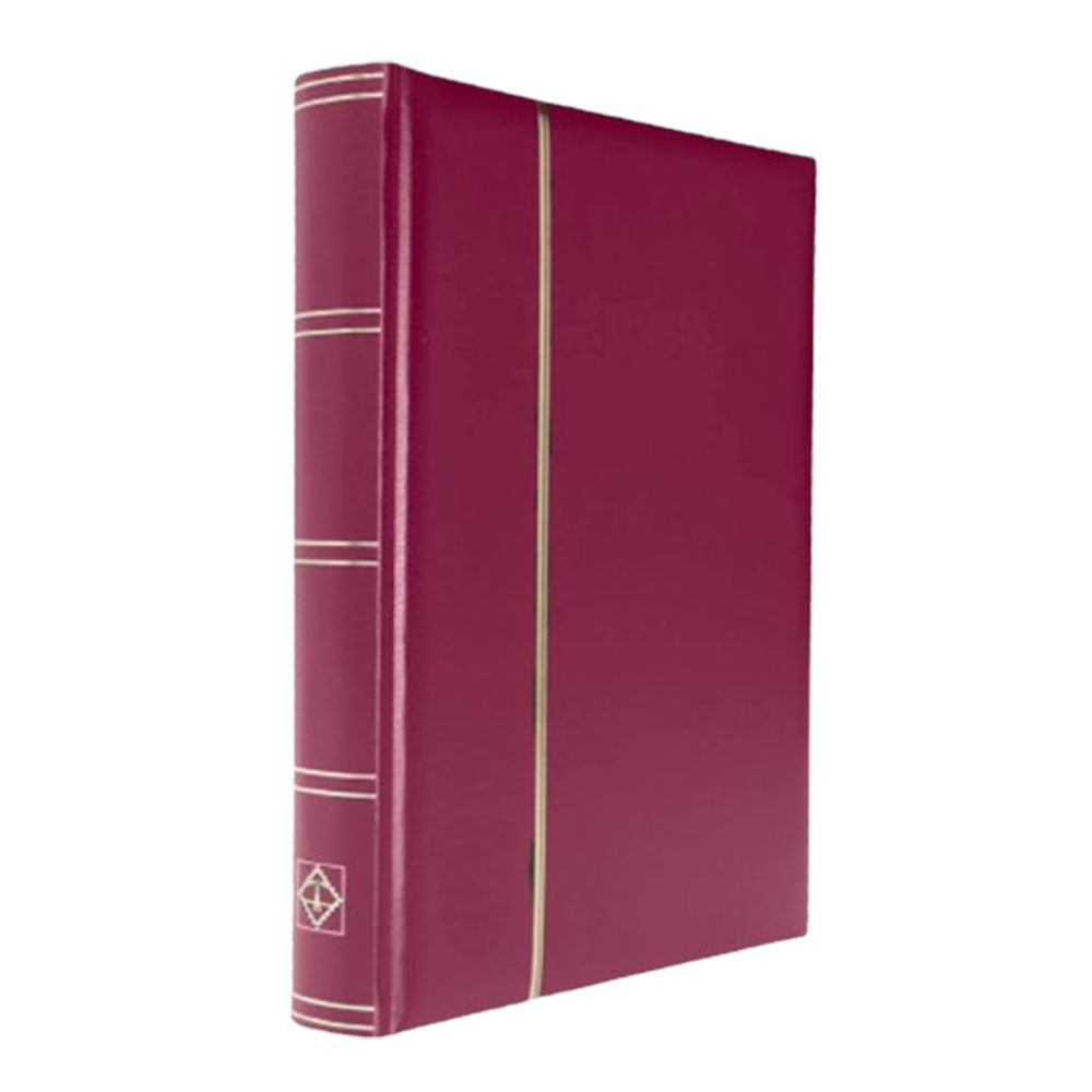 Padded Leatherette A4 Stockbook w/ 32 White Pages