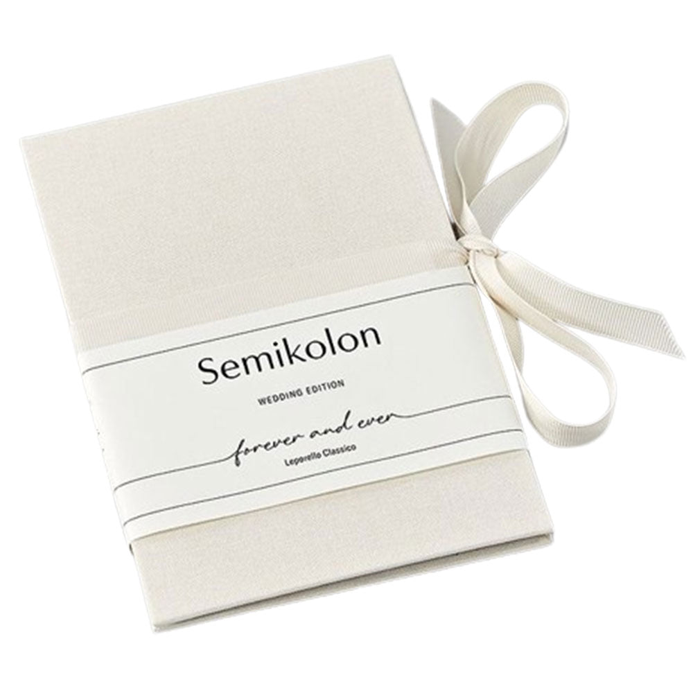 Semikolon chamois leporello classico bröllopsutgåva album