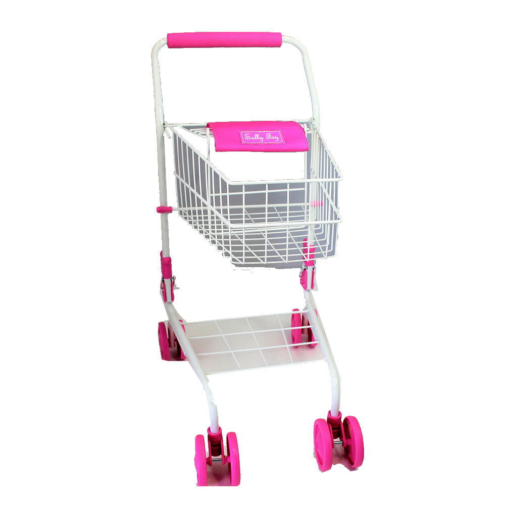 Sally Fay Metal Shopping Doll Trolley (Pink)