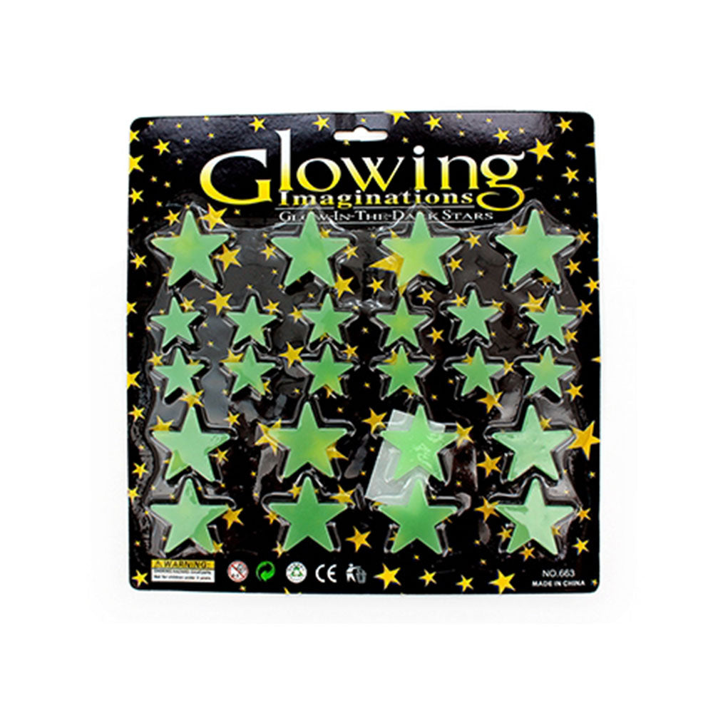 Glow in the Dark Stars Decorative Stickers 24pcs