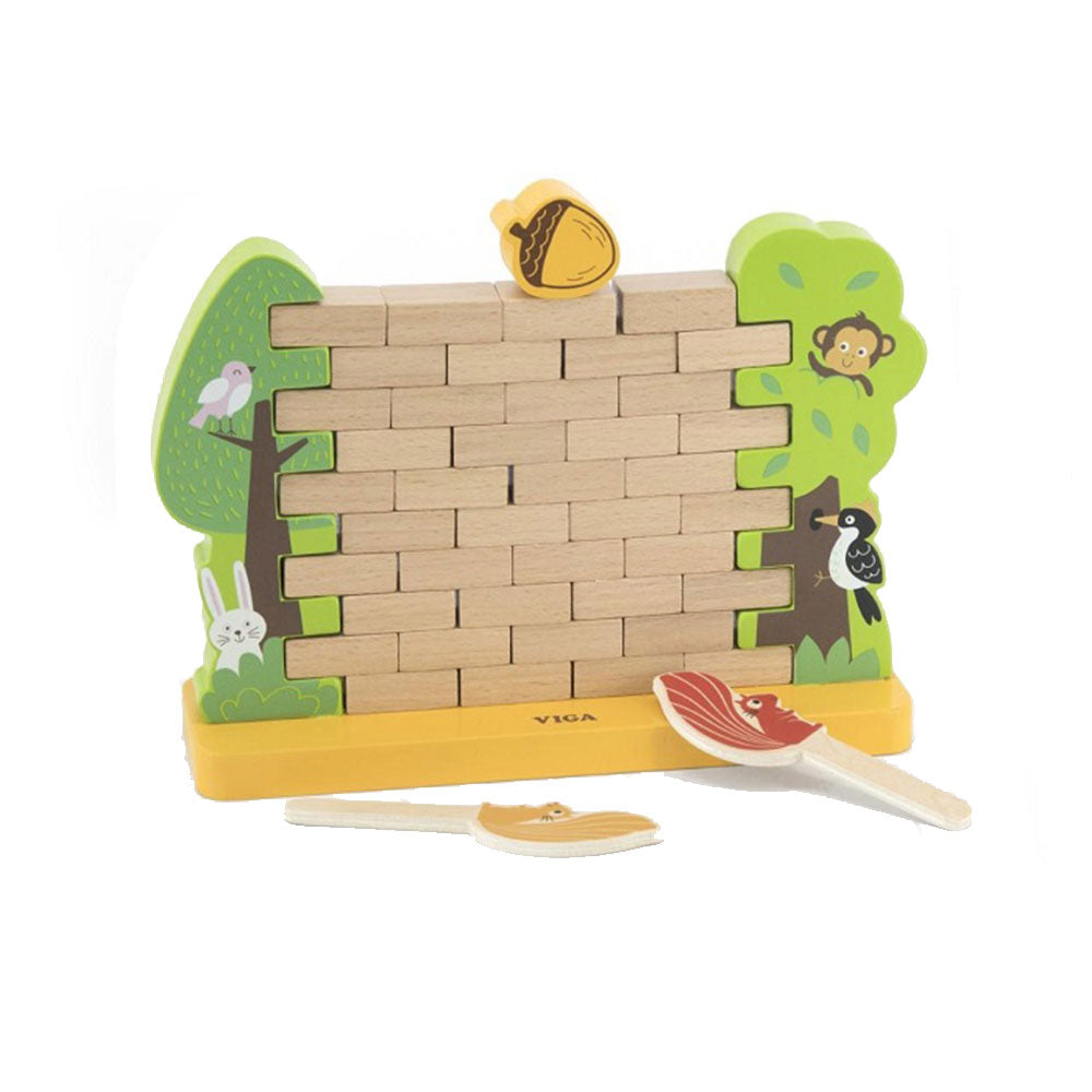 Viga Steady Squirrel Brick Wall Balancing Game