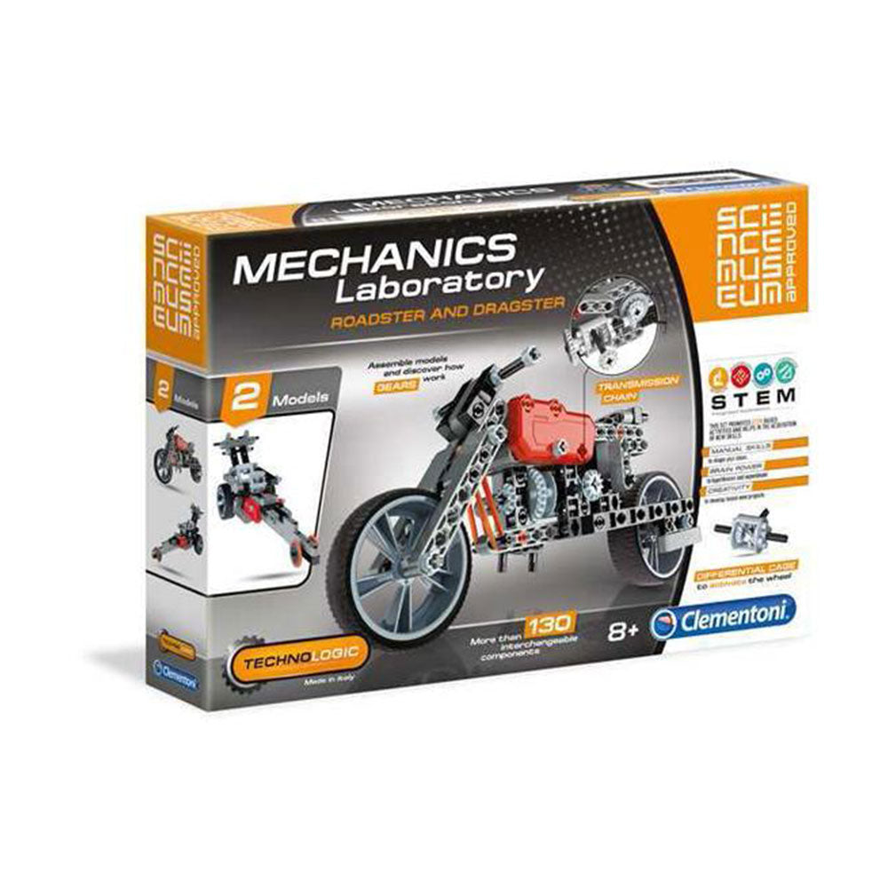Stem Racing Block Kit Clementoni Mechanics Lab Roadster & Dragster STEM Kit - LatestBuy
