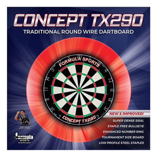 Concept tx290 traditionel dartskive med rund tråd