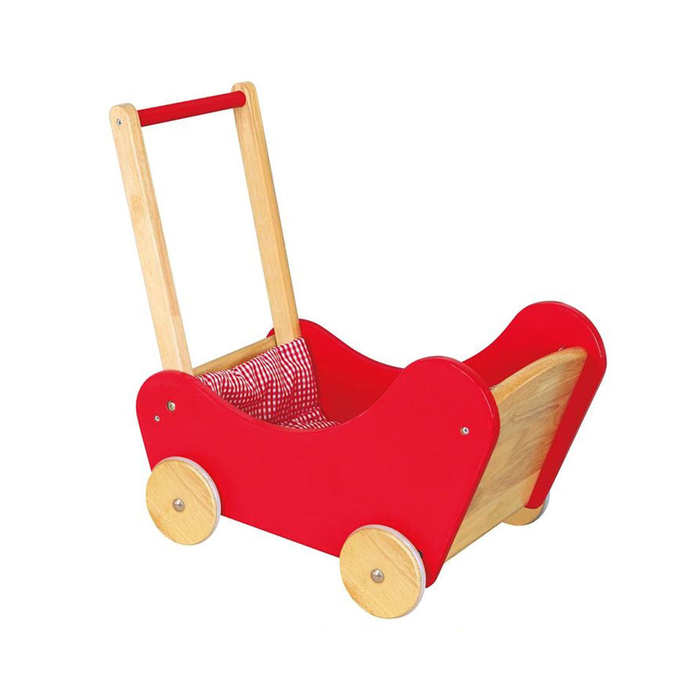 Viga Wooden Doll Buggy (Red)