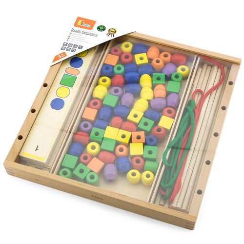 Viga Wooden Sequence Bead Educational Puzzle Toy