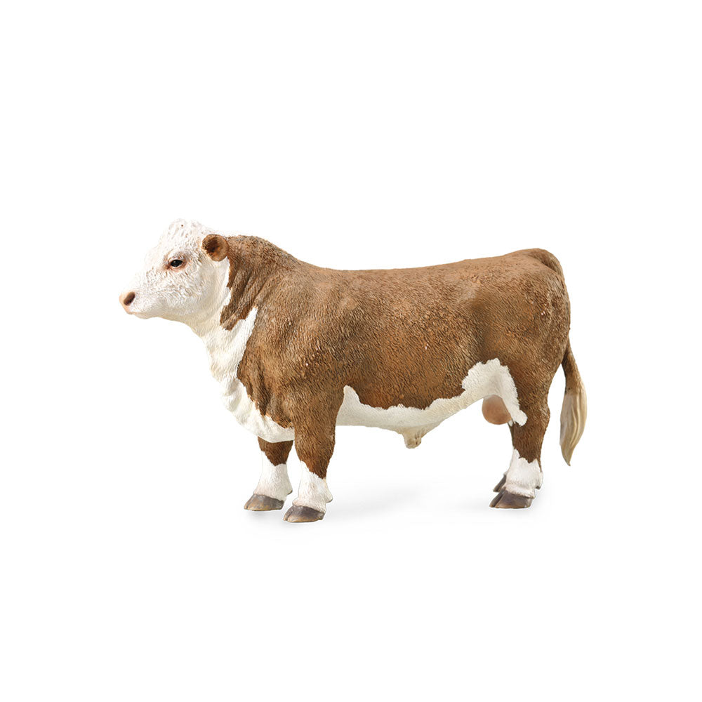 Figurine à sondage de taureau Collecta Hereford (grande)