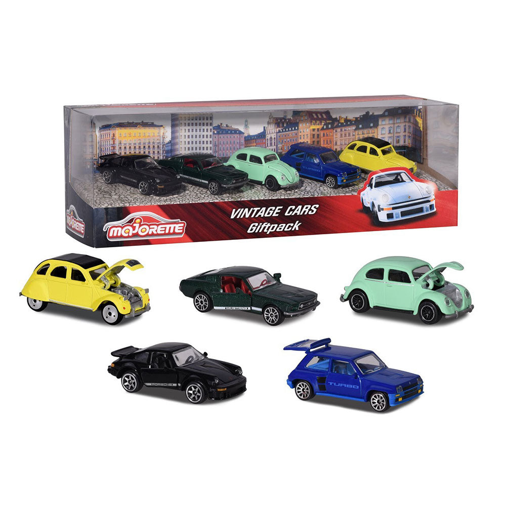 Majorette Vintage Model Cars Gift Pack (Pack of 5)