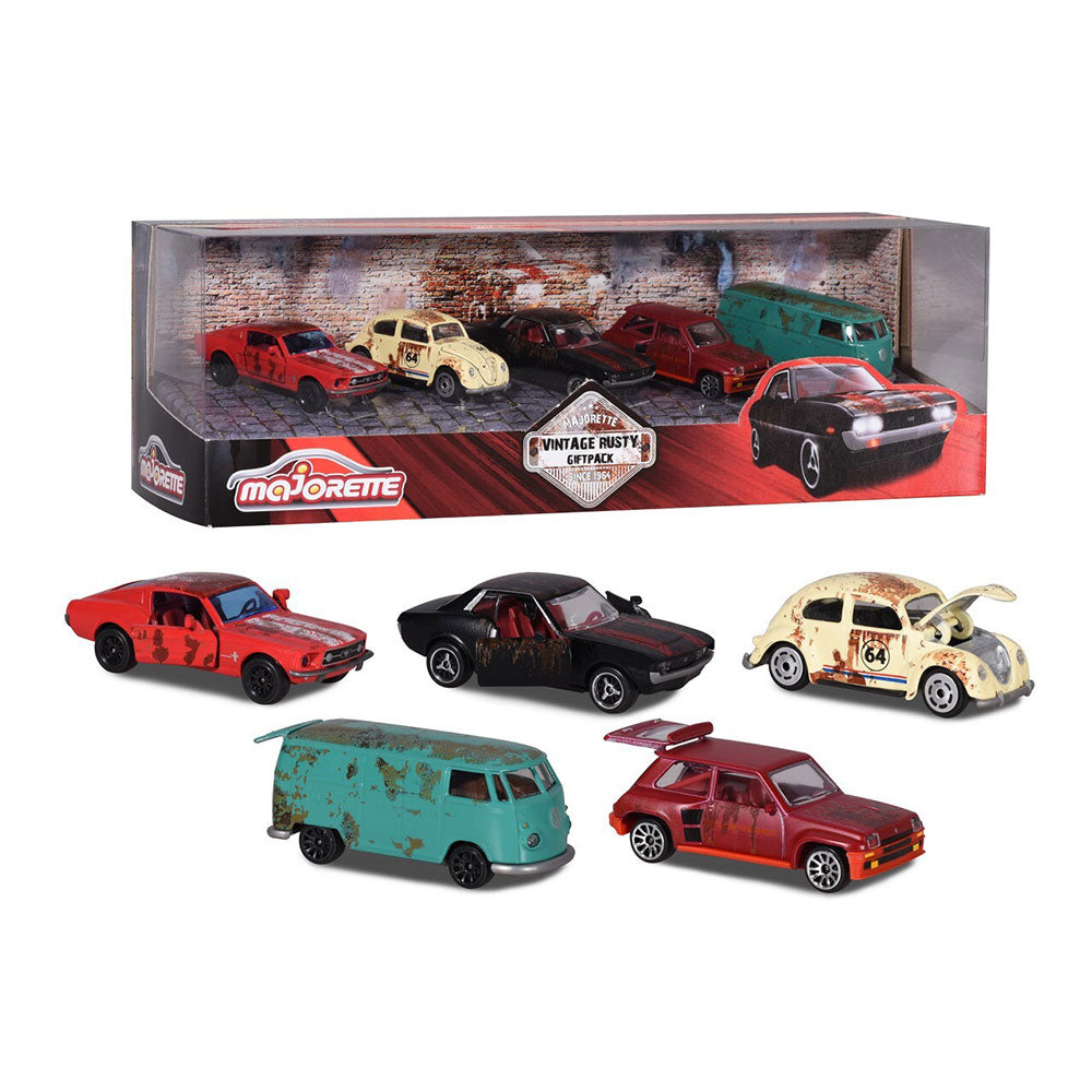 Majorette Vintage Rusty Metal Cars Gift Pack (Pack of 5)