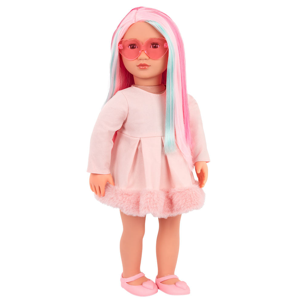 Rosa Doll with Multicolored Hair 46cm