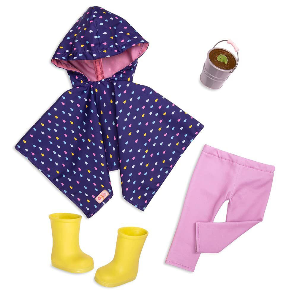 Our Generation Raincoat and Rain Boots Doll Outfit