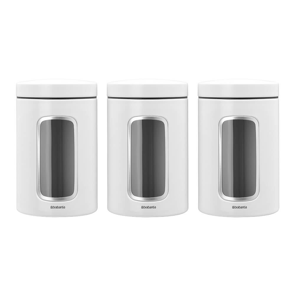 Brabantia Window Canister White 1.4L