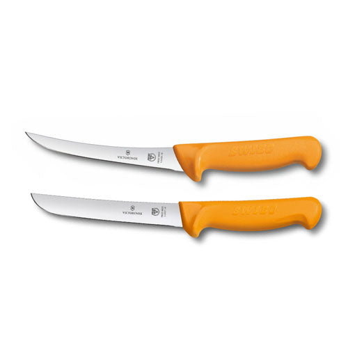 Swibo Curved Blade Boning Knife 16cm (Yellow)