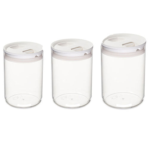 ClickClack Pantry Round Container (White)