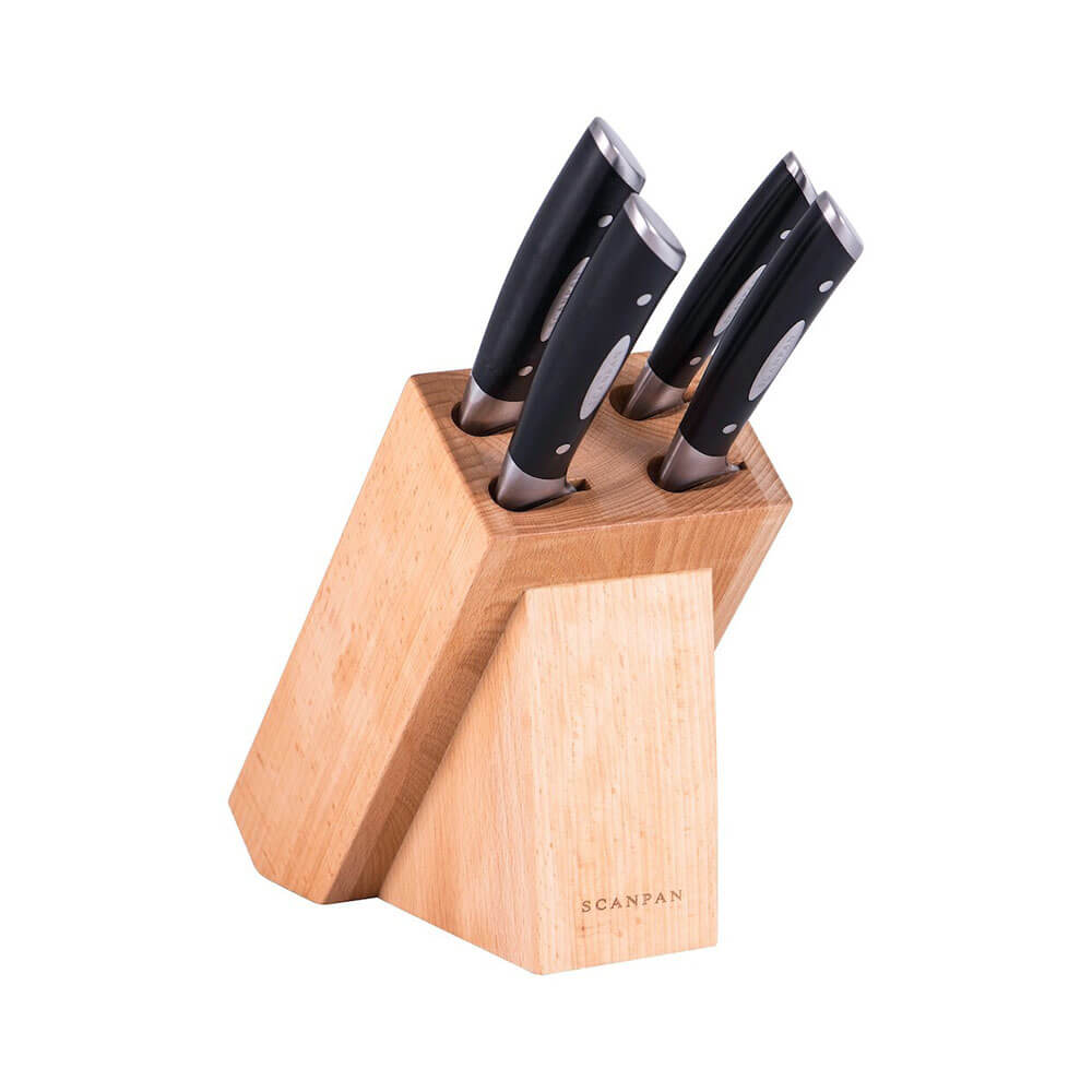 Scanpan Classic Knife Block Set (Beechwood)