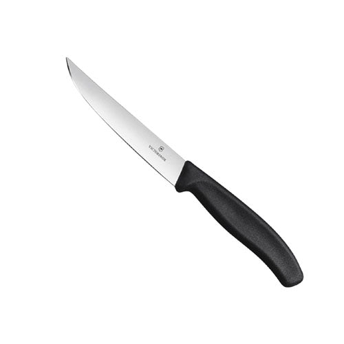 Wide Blade Straight Edge Steak Knife 12cm (Black)