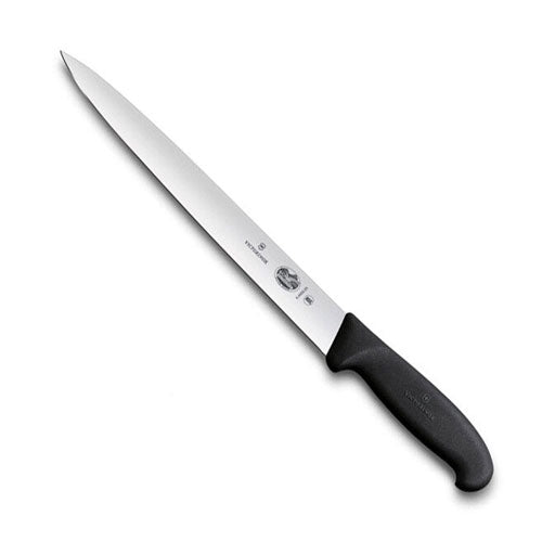 Pointed Tip Edge Slicing Knife Fibrox 25cm (Black)