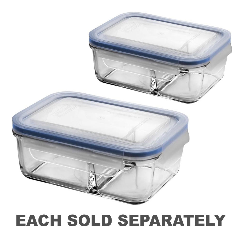 Glasslock Duo Tempered Glass Food Container