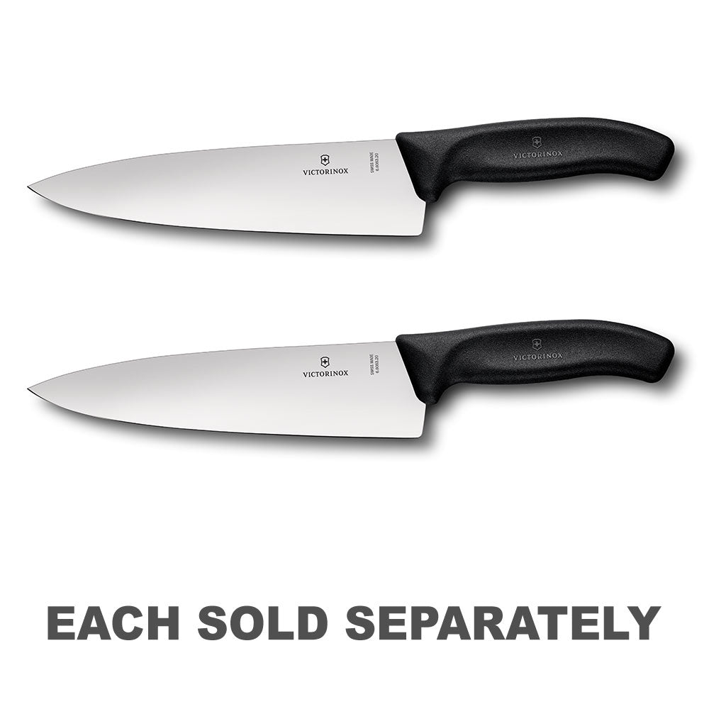 Extra Wide Blade Cook Carving Knife 20cm (Black)