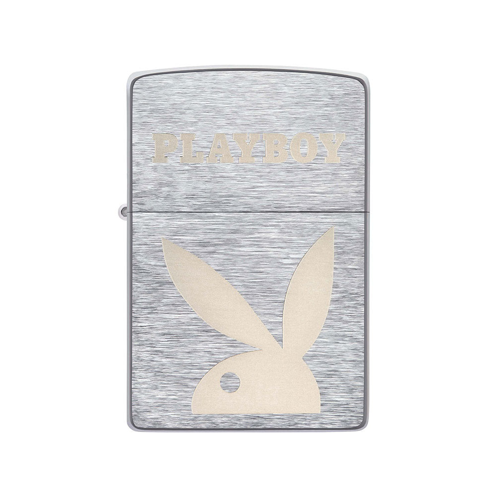 Zippo Playboy Brushed Chrome Windproof Lighter