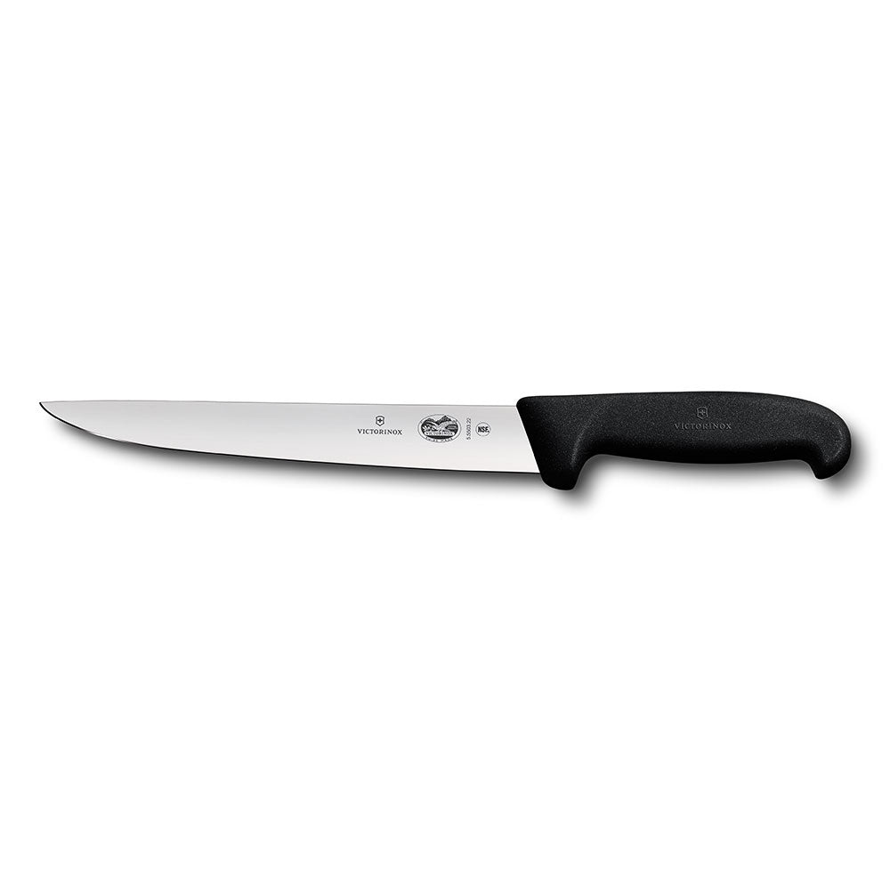 Fibrox Standard Back Blade Sticking Knife 20cm (Black)