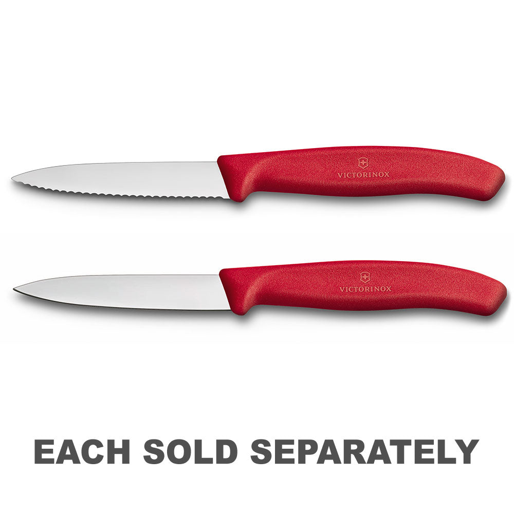 Victorinox Vegetable Pointed Paring Knife 8cm (Red)