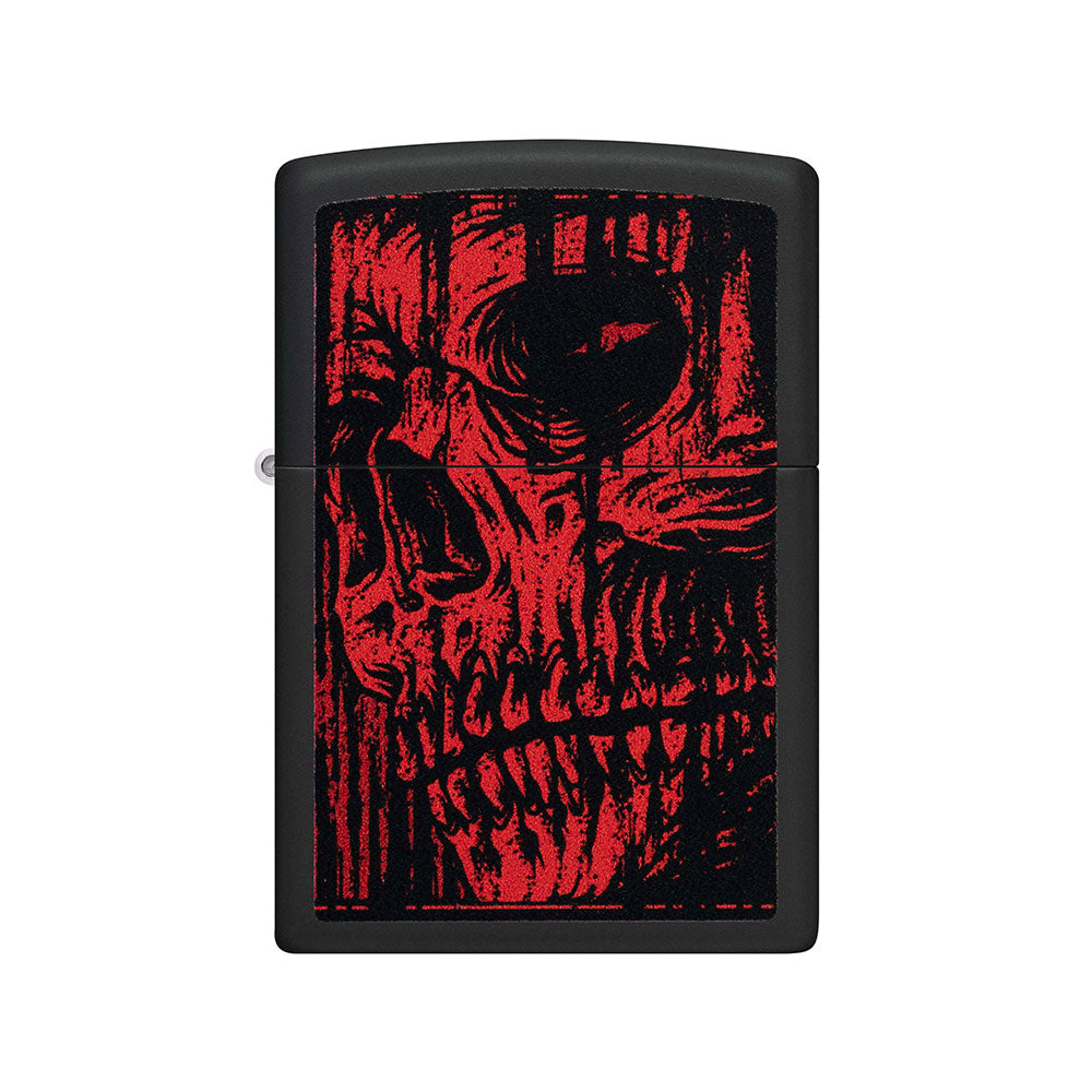 Zippo Red Skull Design Windproof Lighter
