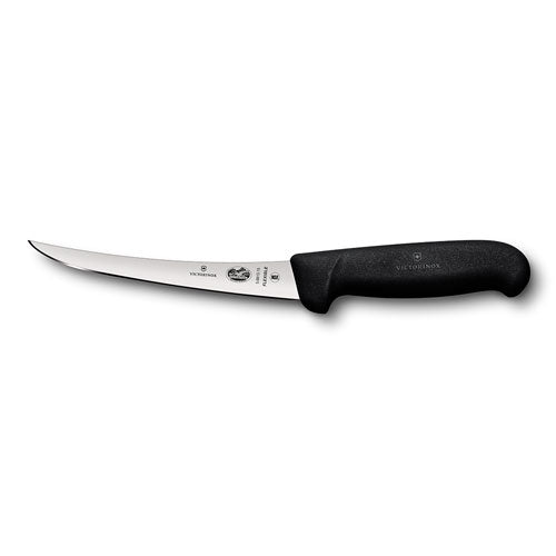 Fibrox Curved Flexible Narrow Blade Boning Knife 12cm