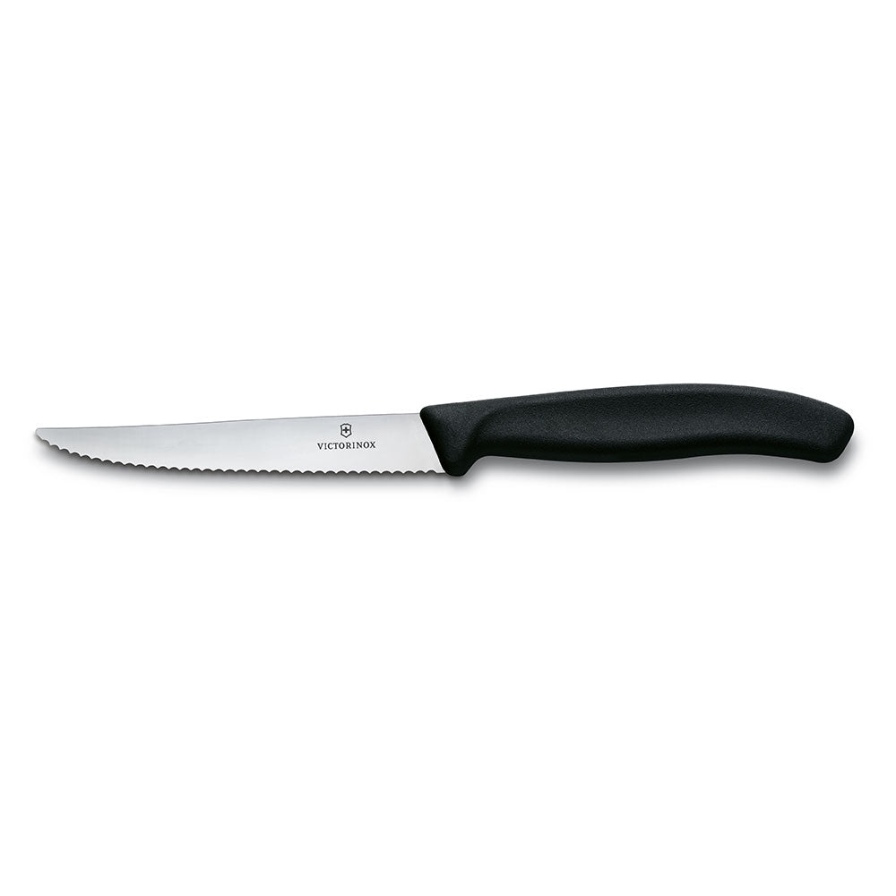 Victorinox Professional Steak Knife w/ Pointed Edge (Black)