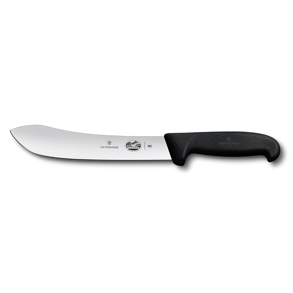Fibrox Wide Tip Blade Butchers Knife 20cm (Black)