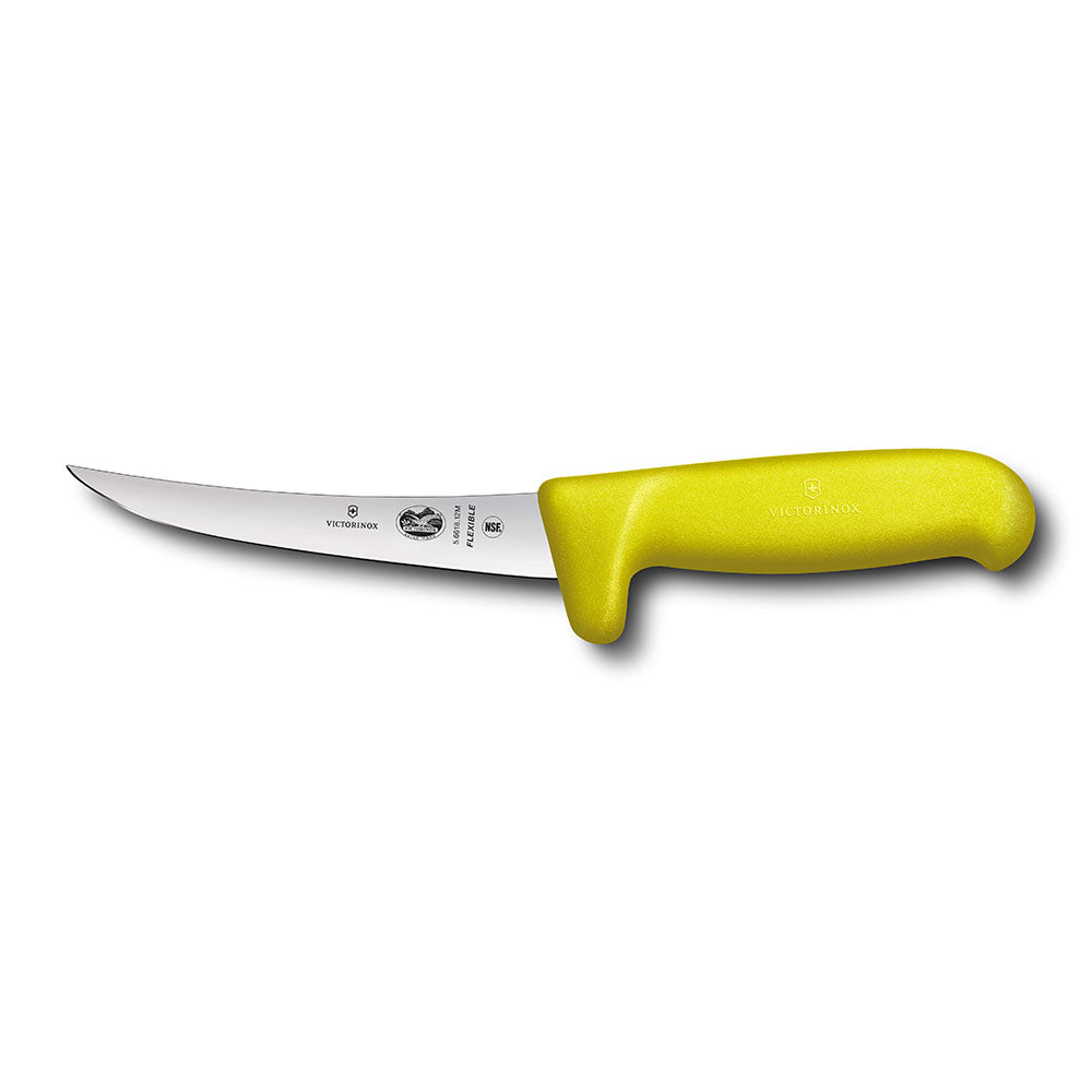 Fibrox Curved Flex Blade Boning Knife w/ Safety Grip 12cm