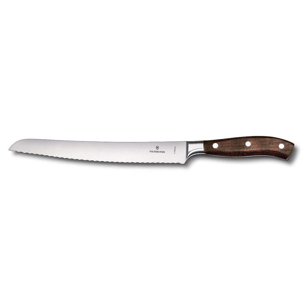Victorinox Wavy Edge Bread Knife w/ 3 Rivet Rosewood Handle