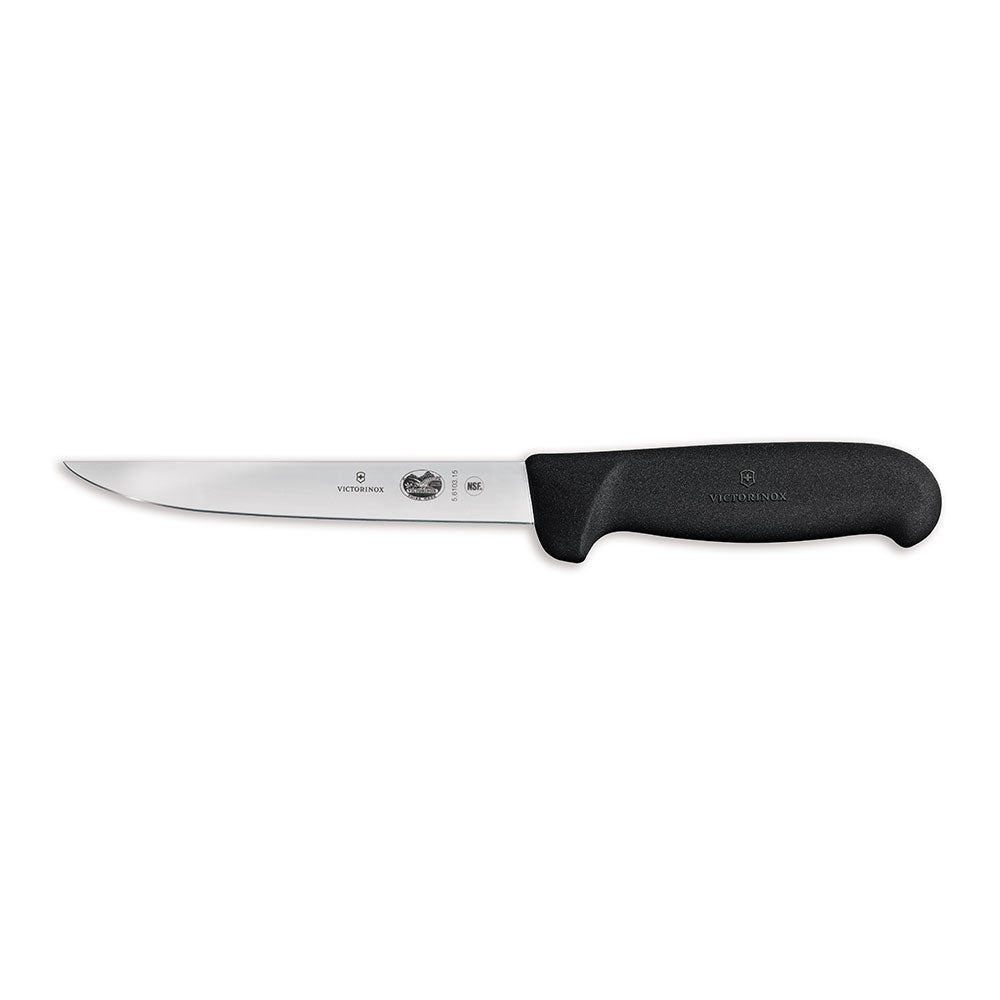 Fibrox Standard Narrow Blade Boning Knife 15cm (Black)