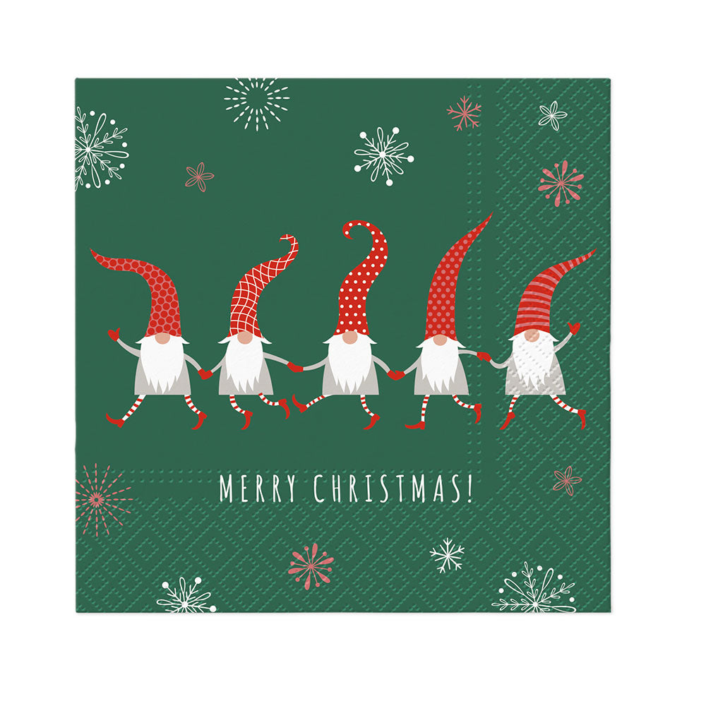 Paw Lunch Napkin 33cm (Christmas Edition)